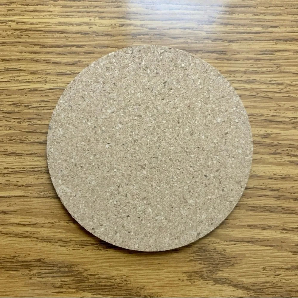 Purple Grime Drip Painted Cork Coaster